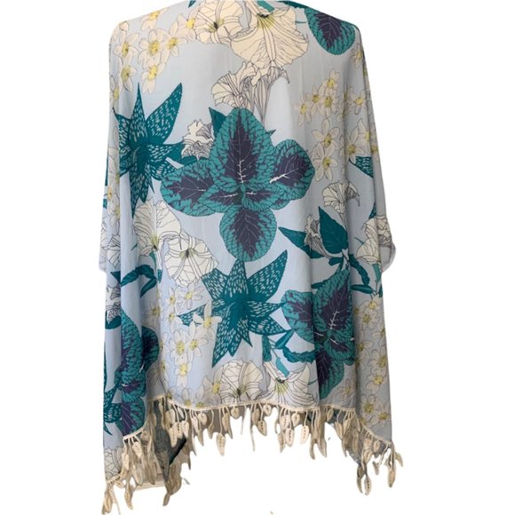 Umgee Floral Kimono M/L - Picture 2 of 6